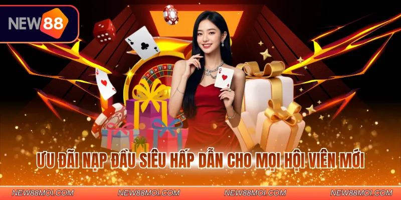 Ưu đãi nạp đầu siêu hấp dẫn cho mọi hội viên mới
